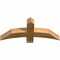 Ekena Millwork Bellingham Rough Sawn Timber Gable Bracket, Western Red Cedar, 36"W x 15"H x 4"D x 4"F, 10/12 Pitch GBW036X15X0404BEL00RWR - alternate 4